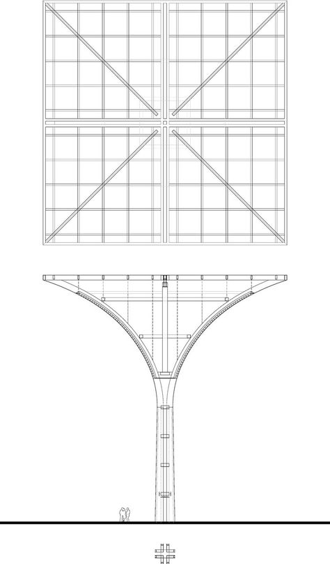 Tree Column, Structural System, Column Structure, Urban Design Graphics, Concept Models Architecture, Model House Plan, Stone Panels, Tianjin, Shape Art