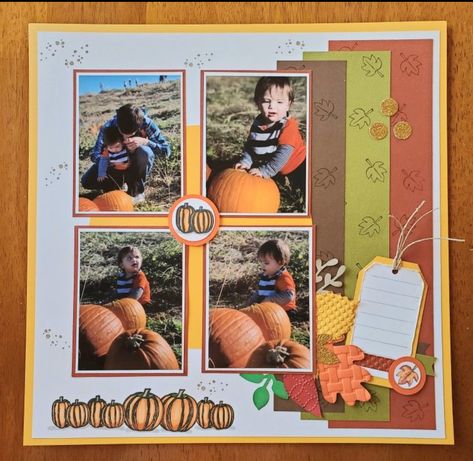 Fall Scrapbook Ideas, Thanksgiving Scrapbook Layouts, Fall Layout, Baby Boy Scrapbook Layouts, Nature Scrapbook, Scrapbook Page Ideas, Fall Scrapbook Layouts, Boy Scrapbook Layouts, Scrapbook Design Layout