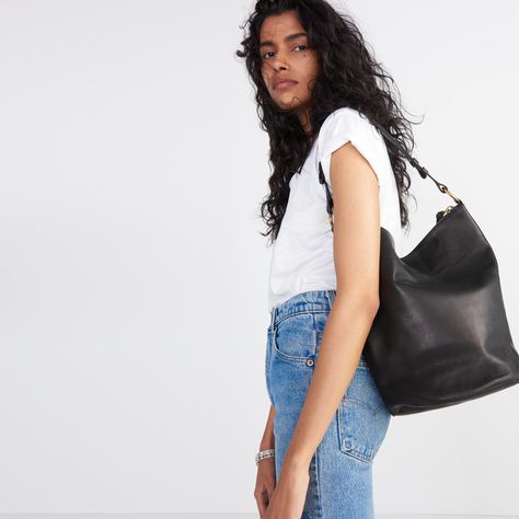 madewell lisbon bucket bag Madewell Bucket Bag, Madewell Bags, She's A Lady, Leather Totes, Leather Hobo Bag, Madewell Jeans, Leather Hobo, Women's Bags, O Ring