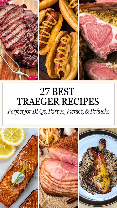 Smoked food collage. Fast Traeger Recipes, Traeger Ranger Recipes, Traeger Meat Recipes, Best Traeger Grill Recipes, Summer Smoker Recipes, Best Traeger Recipes, Traeger Appetizers, Traeger Meals, Whole Trout Recipes