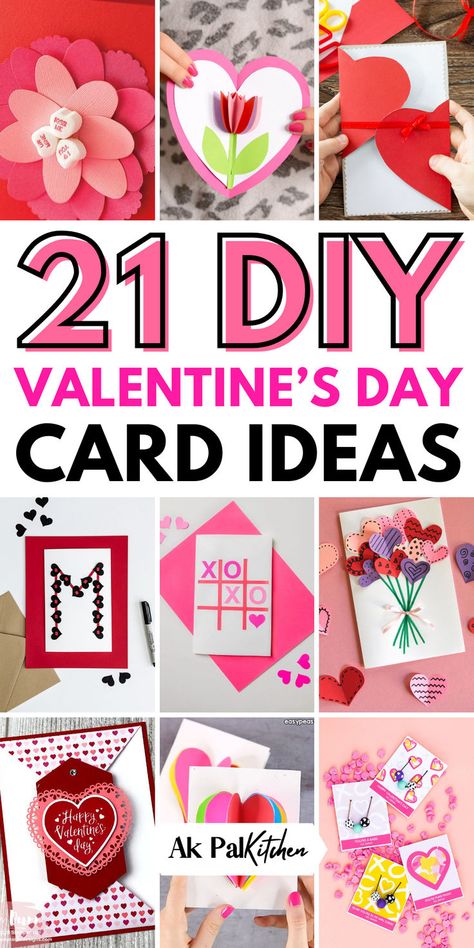 Discover creative DIY Valentines Day card ideas to express your love! Dive into our easy card crafts, from romantic cards for that special someone to funny and quirky designs, we have something for everyone. Explore handmade love cards, elegant watercolor techniques, and 3D pop-up surprises. Get inspired with our printable Valentine’s cards, ideal for last-minute creations. Whether it’s for him, her, or friends, our DIY Valentine’s card ideas will make your Valentine’s message truly memorable. Diy Valentine's Cards For Friends, 3d Valentine Cards, Handmade Love Cards, Diy Valentines Day Card, Valentines Day Card Ideas, Diy Valentine's Gifts For Kids, Pop Up Valentine Cards, Friend Valentine Card, Valentines Day Cards Diy