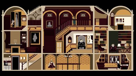 Phenomenal fan art by graphic artist Hyeon Jeong Park Clue Mansion, Clue Movie, Clue Board, Clue Board Game, Board Game Party, Clue Party, Physical Play, Movie Club, Dance Ideas