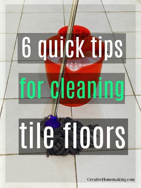 Mopping Tile Floors, Floor Cleaning Hacks, Tile Floor Cleaner, Deep Cleaning Hacks, Cleaning Tile Floors, Easy Cleaning Hacks, Vinegar Cleaning, Deep Cleaning Tips, Ceramic Floor Tiles