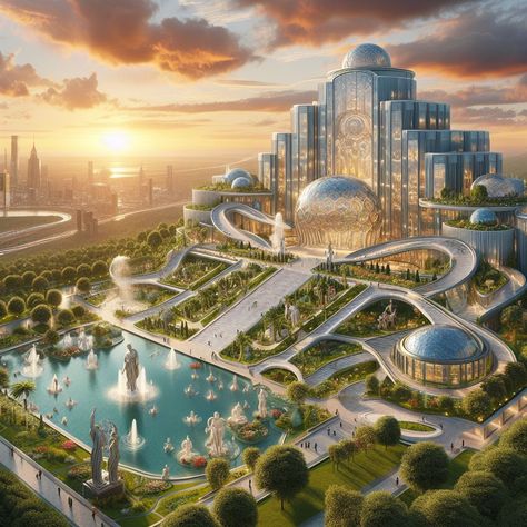 Unique Buildings Architecture, Castle House Design, Futuristic Building, Anime Places, Fantasy Rooms, Dream Life House, Architecture Building Design, Castle House, Architecture Design Concept