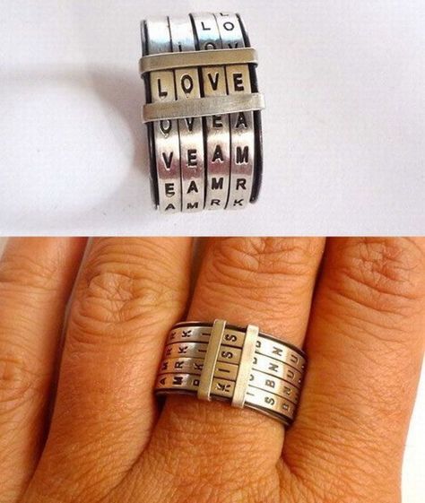 ring love Cool Rings, Word Ring, Put A Ring On It, Love Ring, Cute Jewelry, Jewelry Inspiration, My Jewellery, Beautiful Jewelry, Jewelry Box