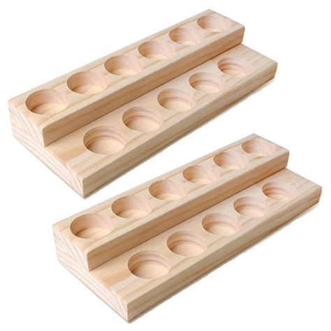 PRICES MAY VARY. Show Your Collection - Large enough to store and display all of your essential oils, Ideal wood holder for presentation. 2 Pcs 11 slots Holders have no lids so oils are easily accessible and usable while being safely stored. Reliable Quality - 100% hand crafted, Made of quality natural wood material. Delicately process, with beautiful natural wood grain retained. It is sturdy, Effortlessly protect and organize your essential oil collection. Multiple Usage - Our storage organizer Essential Oil Display, Essential Oil Storage Box, Oil Display, Essential Oil Holder, Menthol Crystals, Essential Oils Collection, Metal House Numbers, Gift Presentation, Wooden Organizer