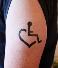 Have it. Wheelchair Tattoo, Support Tattoo, No Regrets Tattoo, Heart Temporary Tattoos, Pawprint Tattoo, Filipino Tattoos, Large Temporary Tattoos, Awesome Tattoo, Samoan Tattoo