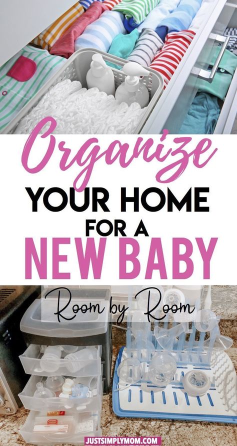 How to Organize Your House Before Bringing Home the New Baby - Just Simply Mom Baby Room Organization, Baby Sleep Problems, Organize Your Home, Nursery Organization, Baby Prep, Preparing For Baby, Before Baby, Baby Must Haves, Baby Organization