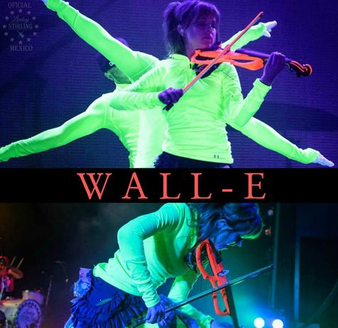 Lindsey's violin #6 Wall-E Lindsey Stirling Violin, Violin Instrument, Concert Lights, Learn Violin, Band Nerd, Lindsey Stirling, Violin Music, Wall E, The Concert