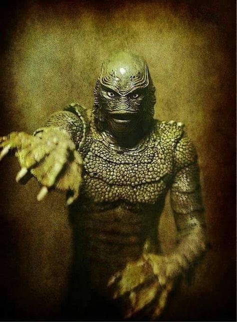 Hollywood Monsters, Rare Comic Books, Creature From The Black Lagoon, The Black Lagoon, Famous Monsters, Horror Monsters, Classic Horror Movies, Horror Icons, Black Lagoon