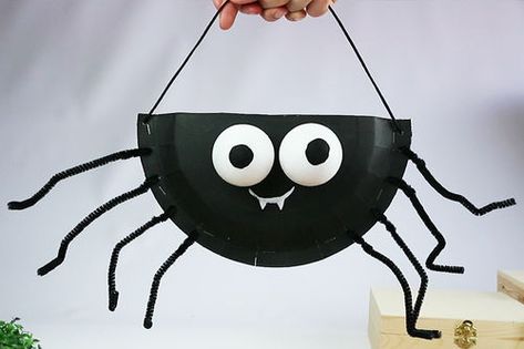 Strašidelný Halloween, Sac Halloween, Dulceros Halloween, Bricolage Halloween, Halloween Crafts Preschool, Halloween Arts And Crafts, Puppet Crafts, Manualidades Halloween, Easy Halloween Crafts