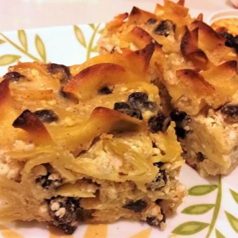 Sweet Noodle Kugel Recipe Parve, Sweet Noodle Kugel Recipe, Brisket Side Dishes, Noodle Kugel Recipe, Wide Noodles, Star Pasta, Jewish Holiday Recipes, Jewish Cuisine, Passover Recipes