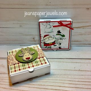 Stampin Up Pizza Box Ideas, Stampin Up Mini Pizza Box Ideas, Mini Pizza Boxes Stampin'up, Christmas Pizza, Card Box Holder, Pizza Boxes, Pizza Box, Mini Pizza, Treat Box