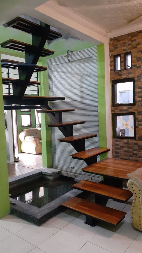 Tangga Putar, House Outer Design, Rooms Design, Vintage Industrial Design, Outer Design, House Arch Design, Arch Design, Home Design Plan, Sepeda Motor