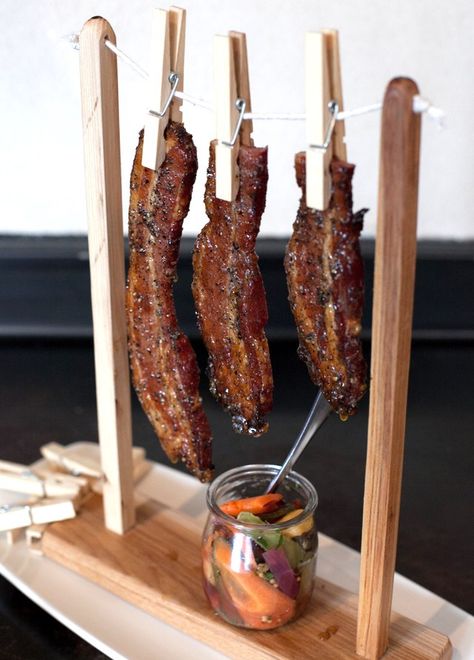 National Bacon Day, Bacon Brunch, Bacon Day, David Burke, Brunch Items, Bacon Appetizers, Bistro Food, Candied Bacon, Cheese Shop