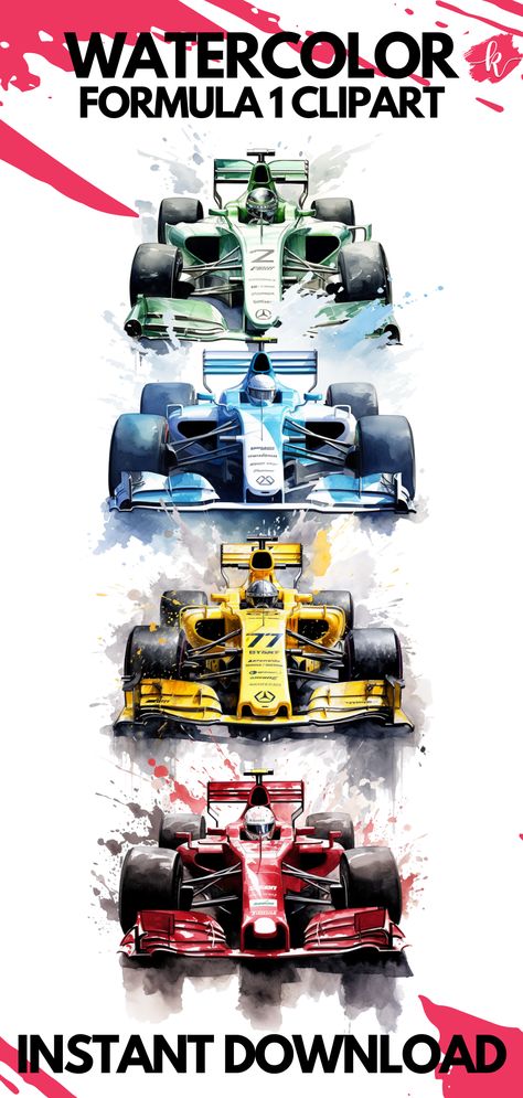 watercolor formula 1 clipart illustrations Formula 1 Illustration, 1 Clipart, Speed Art, Car Illustration, F1 Racing, Formula 1, Race Cars, Watercolor Art, Illustration Art