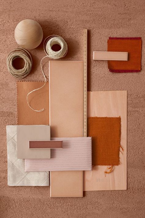 Earth Tone Decor, Interior Design Blogs, Color Terracota, Material Board, Material Palette, Interior Paint Colors, Colour Board, Painting Bathroom, Interior Trend