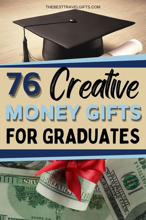 76 Creative money gifts for graduates with a photo of a cap and money rolls Card Basket Ideas, Unique Money Gift Ideas, Card Box Ideas Diy, Graduation Card Box Ideas Diy, Graduation Card Box Ideas, Creative Ways To Give Money, Ways To Give Money, Creative Graduation Gifts, Money Gift Ideas