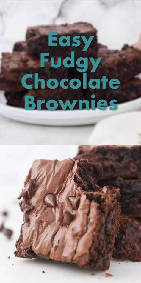 Homemade Brownies Recipe, Fudgy Homemade Brownies, Magic Brownies, Best Homemade Brownies, Fudge Homemade, Boxed Brownies, Beyond Frosting, Yummy Bars, Chocolate Goodies