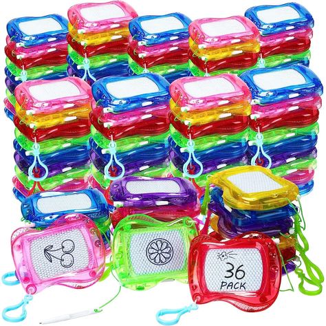 PRICES MAY VARY. Multiple packs: Each paired with a stylus pen with rope attached and a green key ring. magnetic sketch board size: 10*8*1cm/4*3*0.4inch; Mini sizes, fashion and cute design, portable to carry, keep kids away from screens and try to become a artisit now. Exercise kids brain: Encourages kids to use their imagination and helps them develop essential fine motor skills. These essential brain boosting activities help kids learn while they are having fun so that each doodle board becom Classroom Birthday Gifts, Toddler Party Favors, Kids Sketch, Magnetic Drawing Board, Goodie Bags For Kids, Backpack Keychain, Mini Doodle, Classroom Birthday, Children Sketch