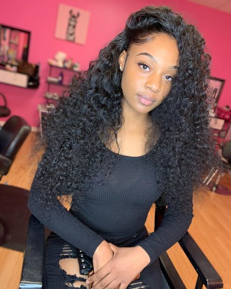 WelcomeToTheSlayHouse/ATL on Instagram: “Flip over method 😍😍😍🥰 with hair from @tracesoffiji deep wave!! Appointments Available Book Now 💕#youtuber #youtube #atlanta #gluelessquick…” Deep Wave Leave Out, Deep Wave Sew In With Leave Out, Flip Over Method Sew In, Flip Over Method, Natural Braided Hairstyles, Wig Ideas, Wavy Wigs, Princess Hair, 100 Human Hair Extensions