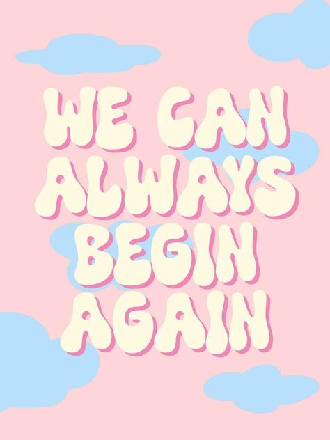 We can always begin again. Groovy lettering vector design. Motivational and Inspirational quote about life. Typography design in trendy 70s hippie style We Can Always Begin Again, Groovy Quotes, Groovy Lettering, Groovy Quote, Motivational Mondays, Life Typography, Quote About Life, Hippie Quotes, Retro Quotes