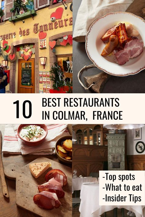 Would you like to eat at Colmar’s best restaurants? Then the below list is just for you! From restaurants you just can’t miss to those smaller places only locals know about, this list has it all! Enjoy! Photos belong to their respective owners as stated in the Guide. Best Restaurants In Paris, Colmar France, Romantic Restaurant, French Dishes, Kids Menu, French Restaurants, Family Friendly Activities, Small Places, Fine Dining Restaurant