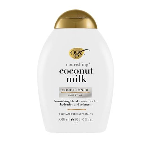 OGX, Hair Conditioner, Sulfate-Free, Nourishing Coconut Milk, 13 Fl Oz Check more at https://hibukvita.com/shop/hair-care-products/shampoos-and-conditioners/ogx-hair-conditioner-sulfate-free-nourishing-coconut-milk-13-fl-oz/ Coconut Curls, Ogx Coconut Milk, Ogx Coconut, Conditioner For Dry Damaged Hair, Coconut Milk Conditioner, Ogx Hair Products, Coconut Conditioner, Conditioner Curly Hair, Curl Conditioner