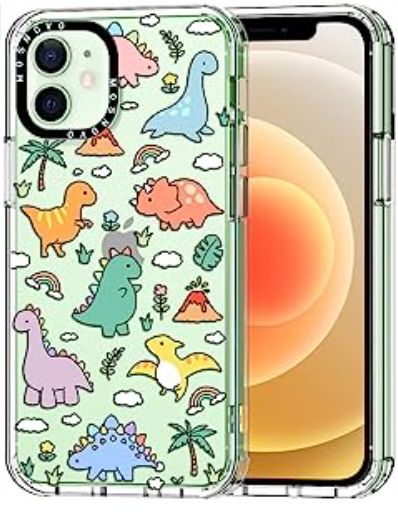 Dinosaur Land, Land Design, Iphone 12 Case, Glitter Case, Dinosaur Design, Cute Dinosaur, Birthday Wishlist, Cute Cases, Clear Phone Case