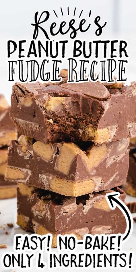 Peanut Butter Fudge Recipes Easy, Fudge Candy, Butter Fudge Recipe, Homemade Fudge Recipes, Peanut Butter Fudge Recipe, Microwave Fudge, Baking Treats, Fudge Ingredients, Chocolate Peanut Butter Fudge