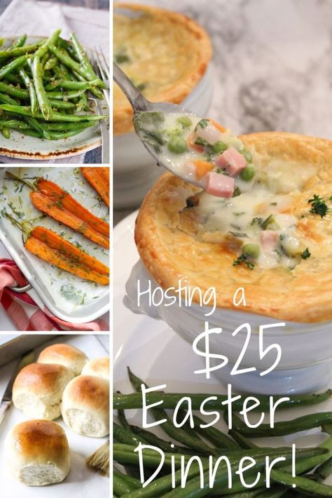 Easter Dinner Sides, Dinner Hosting, Hosting Easter, Easy Easter Dinner, Lunch On A Budget, Dinner Suggestions, Easter Lunch, Easter Menu, Dinner Host