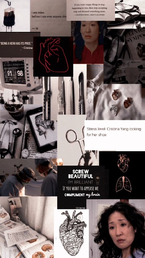 Christina Yang Aesthetic Wallpaper Christina Yang Wallpaper, Wallpaper Medical Aesthetic, Christina Yang Aesthetic, Cristina Yang Aesthetic, Pre Med Aesthetic, Wallpaper Medical, Radiography Student, Aesthetic Medical, Doctor Quotes Medical