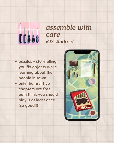 cozy game recs for both ios and android?? plus a game code?? never say i don’t take care of y’all 😤 Phone Apps Aesthetic, Aesthetic Apps Games, Decorating Games, Games App, Web Development Programming, Cozy Games, Relaxing Game, Ipad Essentials, Study Apps