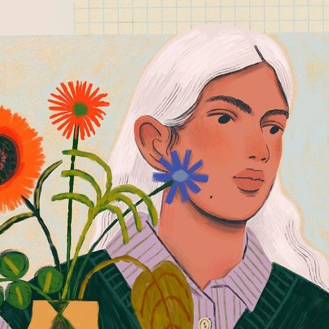 Manjit Thapp on Instagram: "🌻🪻🏺🌹🌷so happy with the colour palette of this one! Process video and post on p@tre0n (🔗 in bio)" Manjit Thapp, New Start, Colour Palette, Art Painting, Color, Instagram, Art