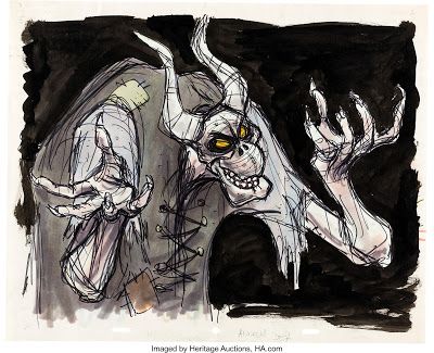 Prydain Chronicles, Cauldron Concept Art, Sick Sketches, The Black Cauldron Concept Art, Horned King, Yule Lads, Villain Fashion, The Rescuers, Black Cauldron