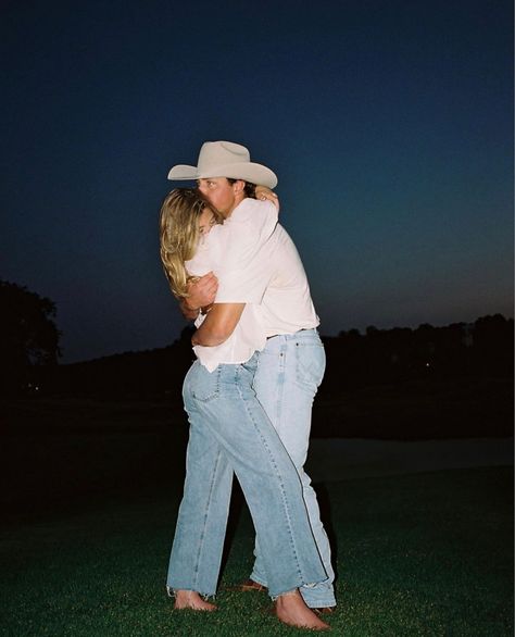 Theo Silva, Winter Hamilton, Lauren Aesthetic, My Love Photo, Film Engagement Photos, Western Couple, Ralph Lauren Aesthetic, Candid Engagement Photos, Country Couples