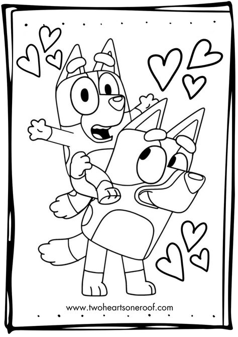 Bluey Colouring Pages (FREE Printables) - Two Hearts One Roof Bluey Colouring, Cartoon Character Coloring Pages, Bluey Coloring Pages, Character Coloring Pages, Printable Bluey, Free Kids Coloring Pages, Spring Coloring Pages, Bingo Printable, Colouring Printables