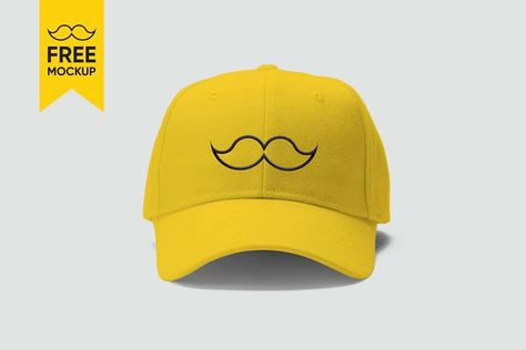 Free Cap Mockup PSD Graphic Design Mockup, Cap Mockup, Discount Design, Clothing Mockup, Logo Mockup, Mockup Free Download, Branding Mockups, Graphic Design Resources, Graphic Design Projects