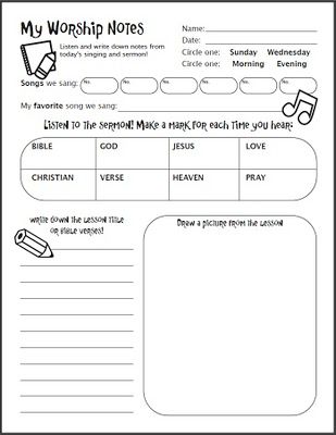 Caleb Y Sophia, Free Sermons, Kids Worship, Notes Printable, Kids Ministry, Ministry Ideas, Family Worship, Sermon Notes, Childrens Bible