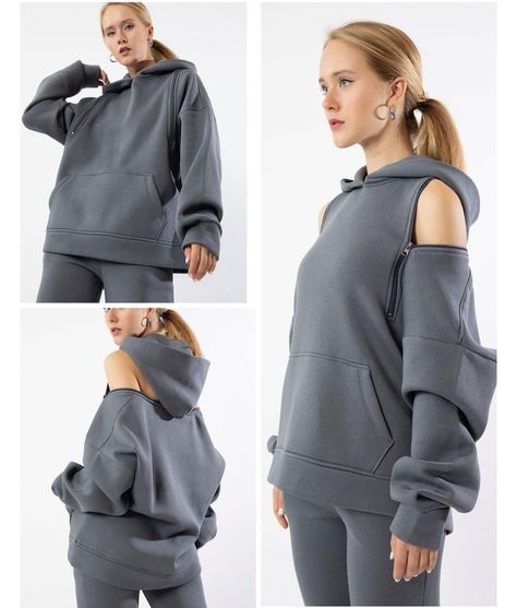 Cut Out Hoodie, Sport Dress, Painted Clothes, Fashion Design Clothes, Art Clothes, Teen Fashion Outfits, Teen Fashion, Hoodie Fashion, Sport Outfits