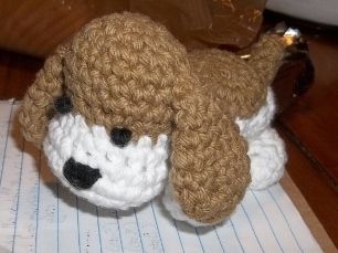 Hound Dog Pup | AllFreeCrochet.com Crochet Animals Free Patterns, All Free Crochet, Crochet Animal Patterns, Crochet Dog, Hound Dog, Crochet For Kids, Knitted Toys, Crochet Patterns Amigurumi, Crochet Dolls