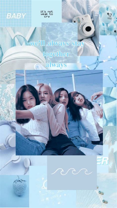 Black Pink Blue Wallpaper, Blue Blackpink Wallpaper, Blackpink Blue Aesthetic, Blackpink Scrapbook, Kpop Chibi Blackpink, Blackpink Pics, Blue Roses Wallpaper, Kpop Iphone Wallpaper, Blackpink Square Up