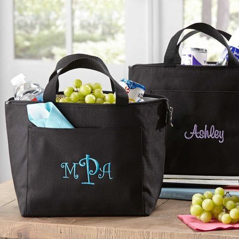 15 Coworker Gift Ideas Under $20 - The Little Frugal House Best Office Gifts, Personalized Lunch Bags, Gifts Under 25, Insulated Lunch Tote, Personalized Coffee Mugs, Lunch Tote, Personalized Tote Bags, Insulated Lunch Bags, Embroidered Bag