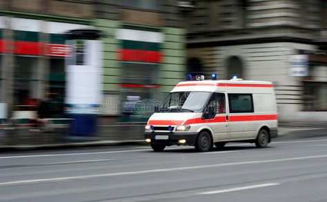 Speeding ambulance. Speeding emergency ambulance on a city street , #Ad, #ambulance, #Speeding, #emergency, #street, #city #ad Ambulance Photography, Emergency Ambulance, Photography Backdrop Stand, Backdrop Stand, Photography Website, City Streets, Ambulance, Medical, Stock Images