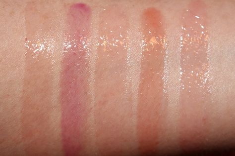 Dior Addict Lip Glow Oil Spring 2020 Review & Swatches 5 Dior Lip Oil Swatch, Lip Oil Swatches, Dior Addict Lip Glow Oil, Dior Lip Oil, Dior Shades, Lip Glow Oil, Winter Lips, Dior Lip, Dior Addict Lip Glow