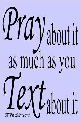 Teach your kids to "Pray about it as much as you Text about it" with this prayer lesson enhancer. This printable tag is perfect for your next lesson on prayer. Teach Me To Pray, Pray About It, Pray For Me, Easy Lessons, Positive Inspiration, Parenting Blog, Printable Tags, Mom Blogs, Printables Kids