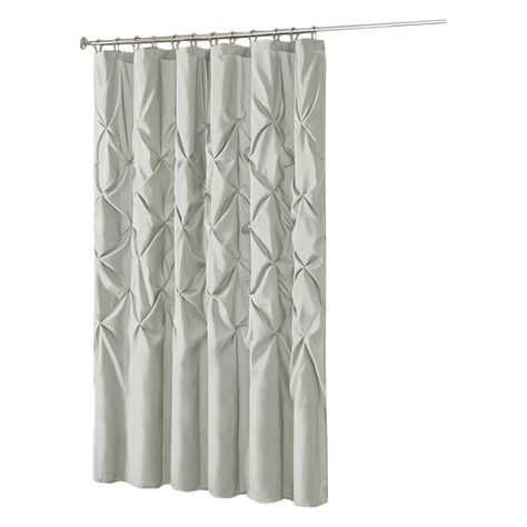 Found it at Wayfair.ca - Ashton-under-Lyne Shower Curtain Oil Rubbed Bronze Hardware, French Country Bathroom, Serene Bathroom, Luxurious Showers, Cotton Shower Curtain, White Shower Curtain, Madison Park, Shower Liner, Colorful Curtains