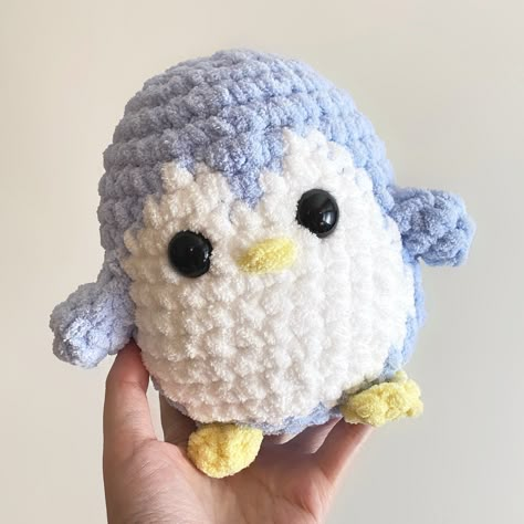 Pebble the Penguin - Free Crochet Pattern + Video Tutorial — The Mary Jay Crochet Plushies Penguin, Crocheted Penguins Free, Penguin Amigurumi Free Pattern Crochet Animals, Penguin Plushie Crochet, Cute Stuffed Animal Crochet Patterns, Crochet Amigurumi Free Patterns Penguin, Crochet Patterns Penguin, Positive Penguin Crochet, How To Crochet A Penguin