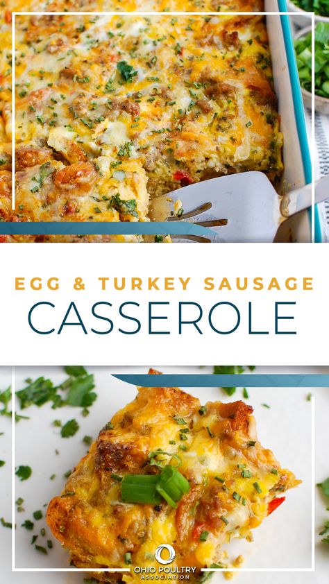 Egg Turkey Sausage Casserole, Turkey And Egg Breakfast Casserole, Breakfast Ideas With Turkey Sausage, Turkey Sausage And Eggs Breakfast, Breakfast Casserole With Turkey Sausage, Ground Turkey Egg Bake, Recipe With Turkey Sausage, Turkey Sausage Breakfast Ideas, Eggs And Turkey Sausage