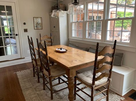 Farm style dining table